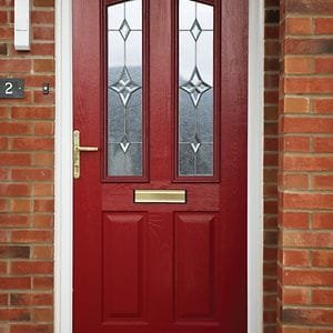 composite front door red