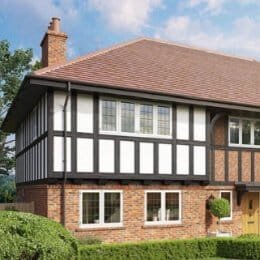 upvc casement windows in country cottage