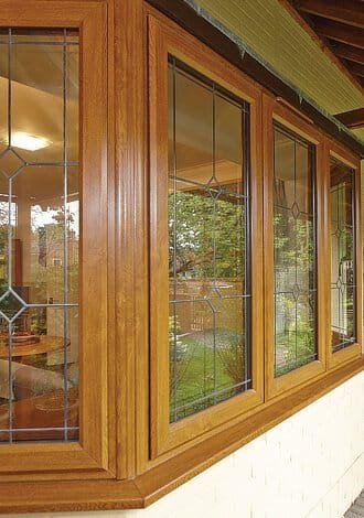 light oak bay window 470 comp upvc casement bay window in light oak