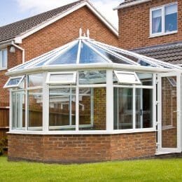 upvc conservatory white hex