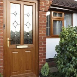 upvc door oak 260 comp upvc door light oak